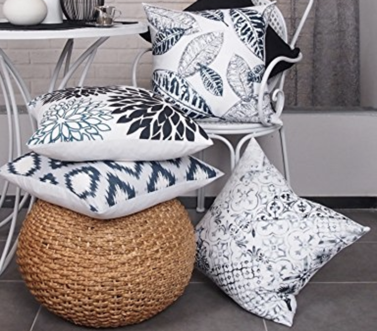 Blue and Grey Pattern Pack Pillows