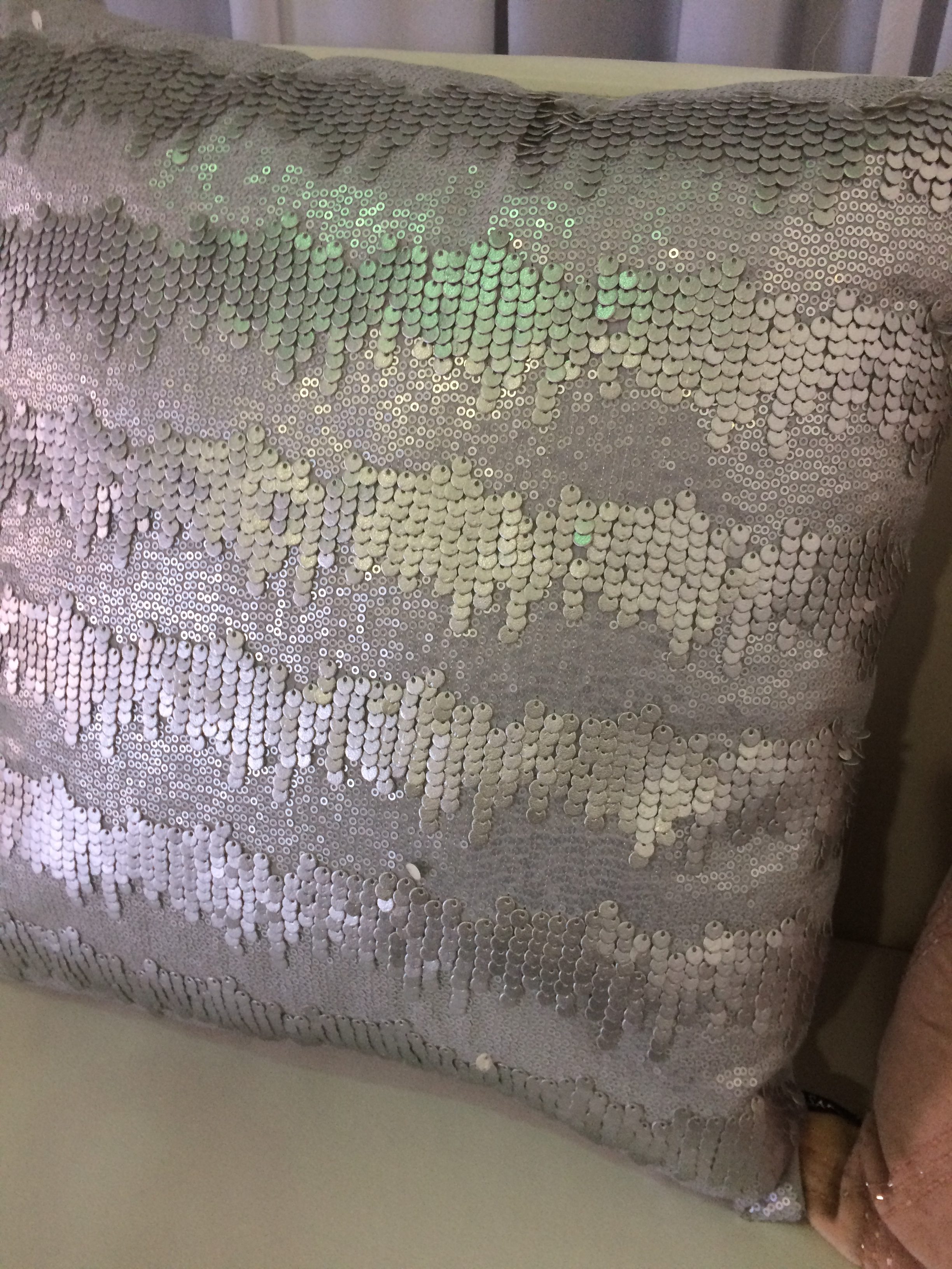 Silver Sequin Pillows