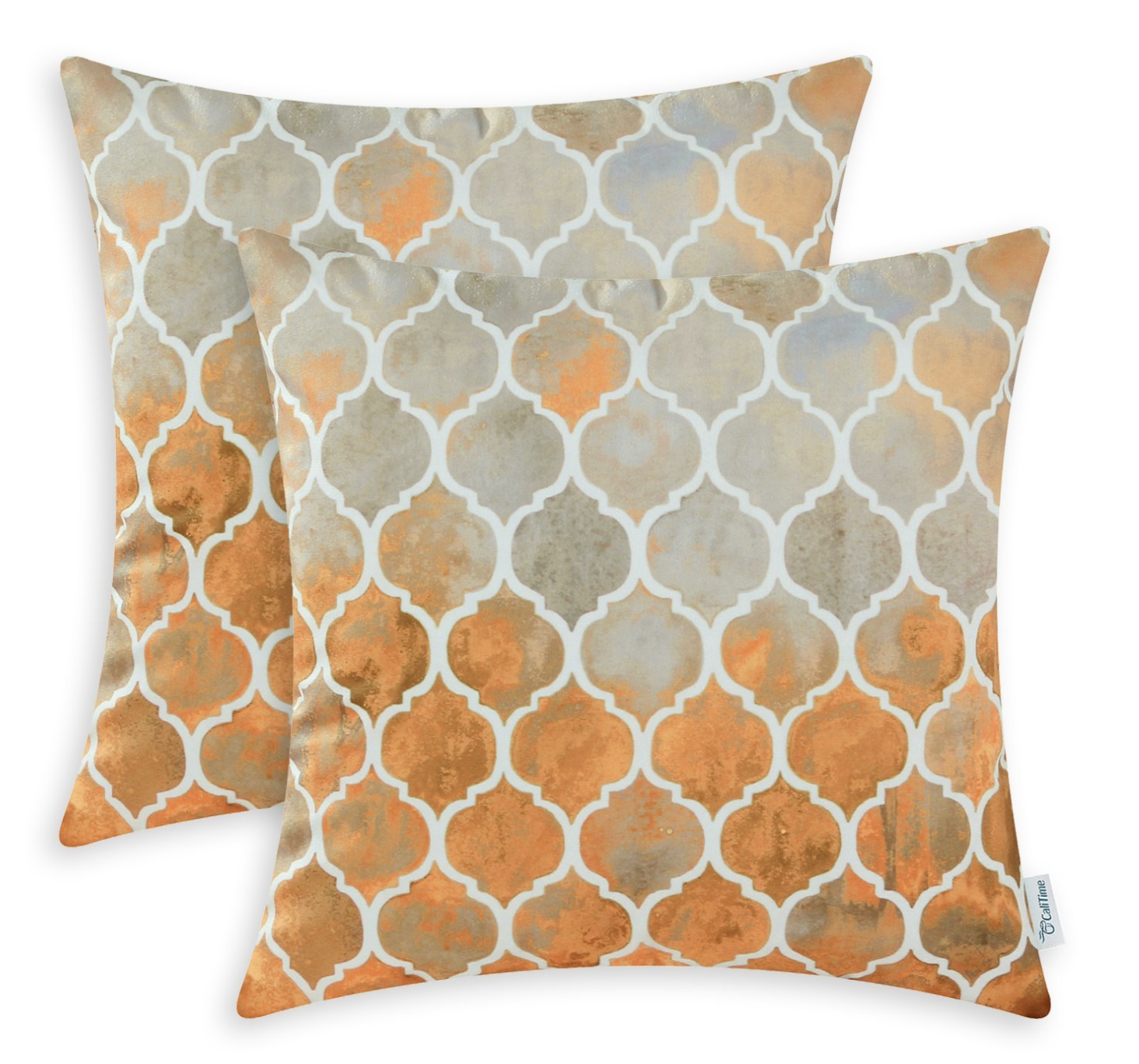 Trellis Pillows in Orange