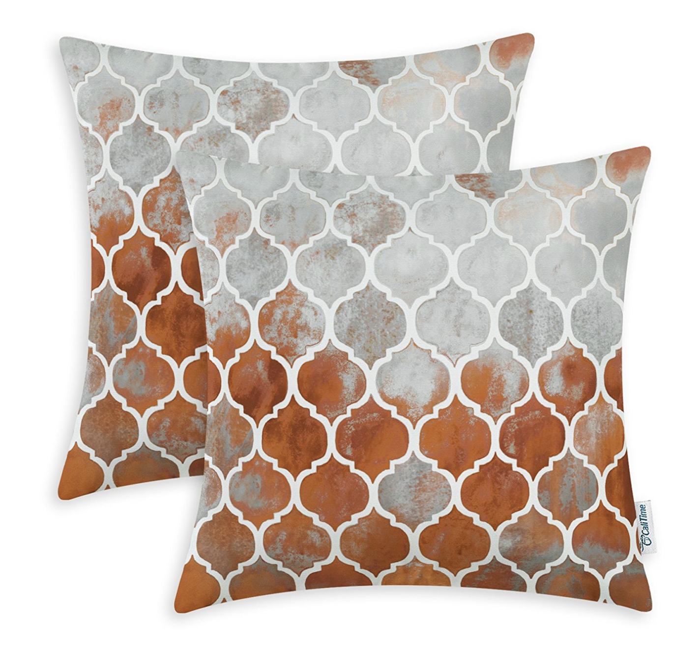 Trellis Pillows in Rust